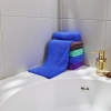 Blue all-cotton 120g hotel towel, white towel, antibacterial, soft and absorbent Specification image